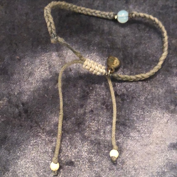 Pura Vida Gray Braided Adjustable Bracelet - Picture 4 of 5